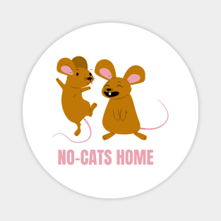 No-Cats Home Funny Mice Design for People Allergic to Cat Hair Magnet